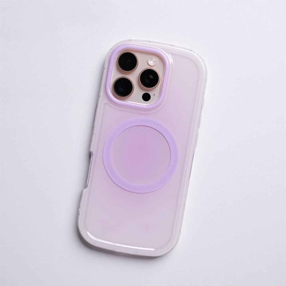 Coque magnétique iPhone 13 silicone souple transparente couleur bonbon - 8