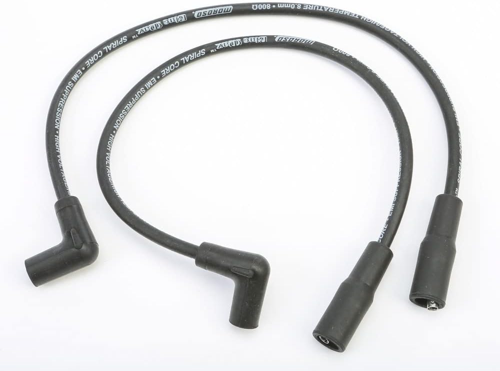 Moroso 27396: Wire Set, Spiral Core, Black, H-D Flt, Flht, Flhr, Fltr 09-15