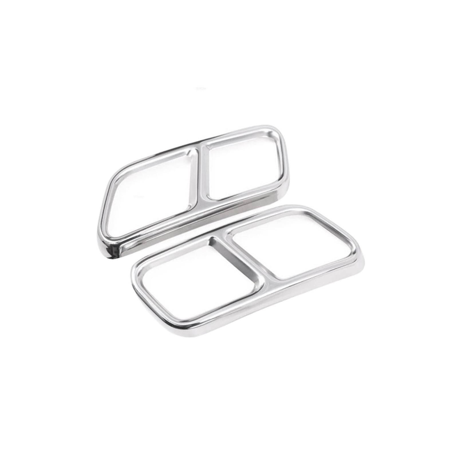 Cubre el desgaste del escape trasero con esta cubierta decorativa plata de ajuste preciso 6