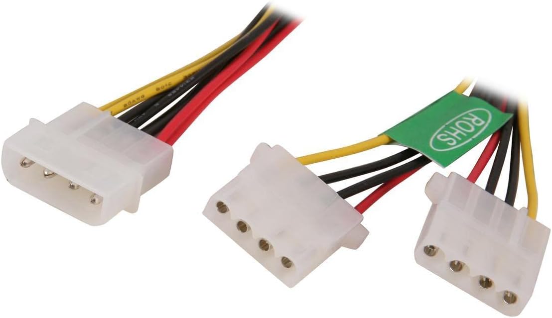 Cable-YPHD Molex 4 Pin Splitter - Molex Female to Molex Male