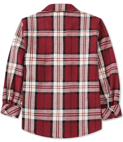 Image of Betusline Boy and Men Button Down Plaid Shirt | Soft,Breathable and Comfortable Fabric