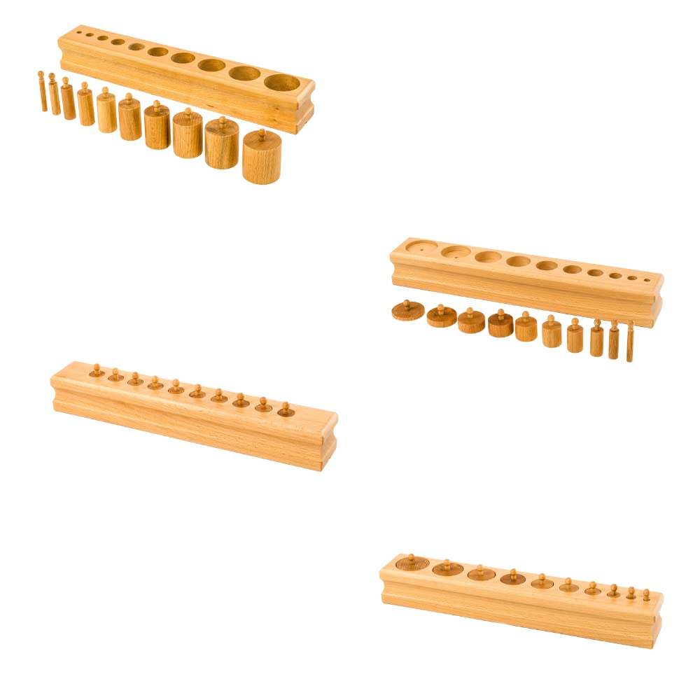 BSM EdufunMontessori Pedagogy - Set of 4 Cylinder Block