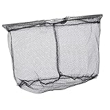BESTonZON Equipo De Pesca para Cabeza De Red Portátil Vara Neto Cabezas De Pesca Redes Plegable Atrapar Red De Pesca De Metal Accesorios De Pesca Acero Inoxidable Black