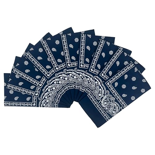 Image of Vamqor 100% Cotton 10 Pack Fine Bandanas