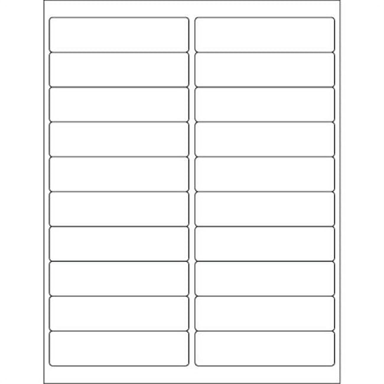 4 x 1 in. White Rectangle Laser Labels - Pack of 2000