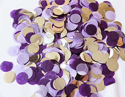 Purple Silver Confetti/Purple Birthday Party Decorations/Purple Engagement Party Decorations, Purple Silver Party Decorations, Purple Baby Shower Decorations, Purple Silver Wedding