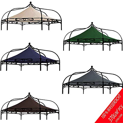freigarten.de Vervangend dak voor paviljoen Modena 6-hoekig 320cm waterdicht materiaal: Panama PCV Soft 370g/m² extra… - Image 7