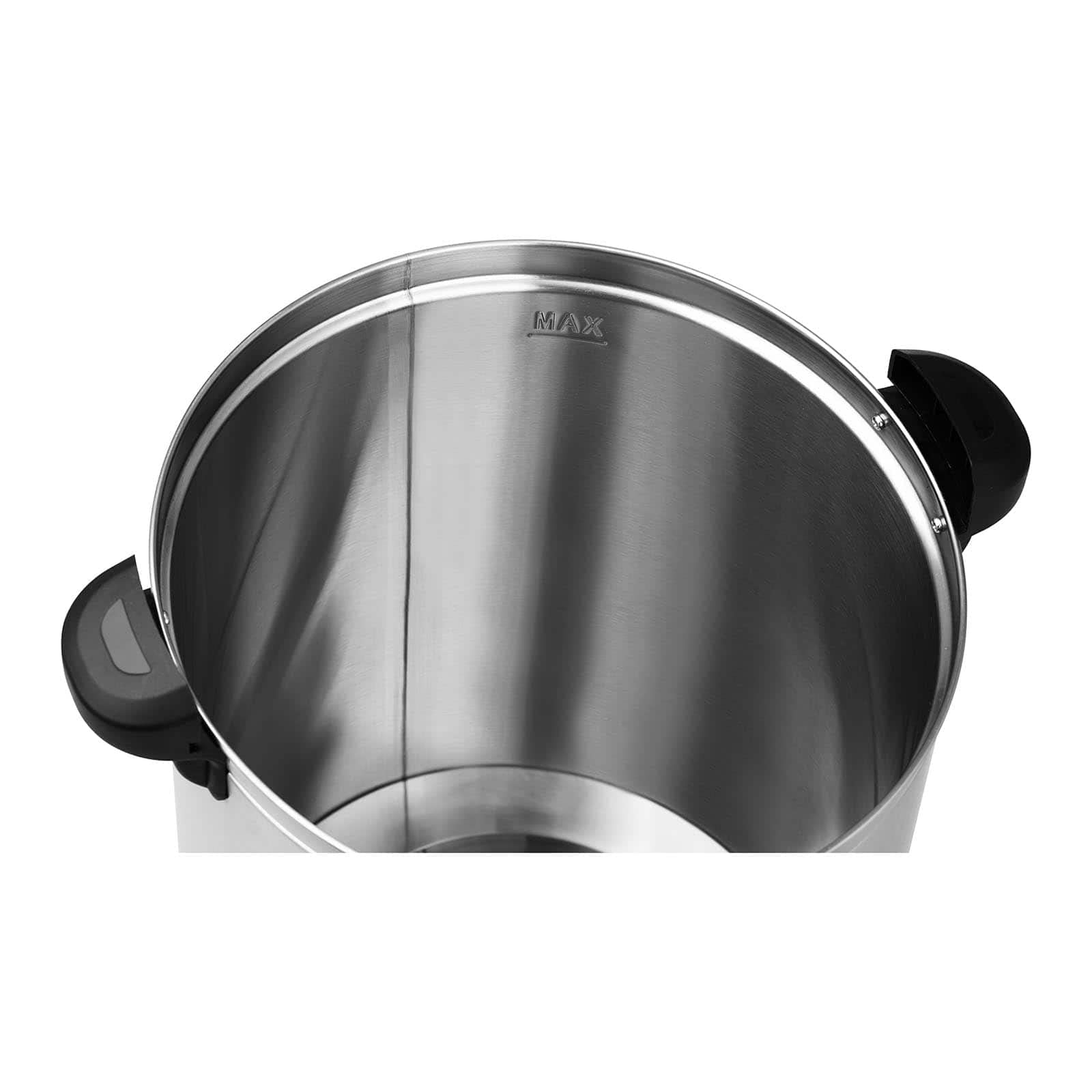 Royal Catering Distributeur D'Eau Chaude Avec Robinet En Acier Inoxydable Fontaine Bouilloire RC-WBDW20 (20,5 l, 2 500 W, 30-110 °C, Fonction De Maintien Au Chaud, Inox/Plastique)