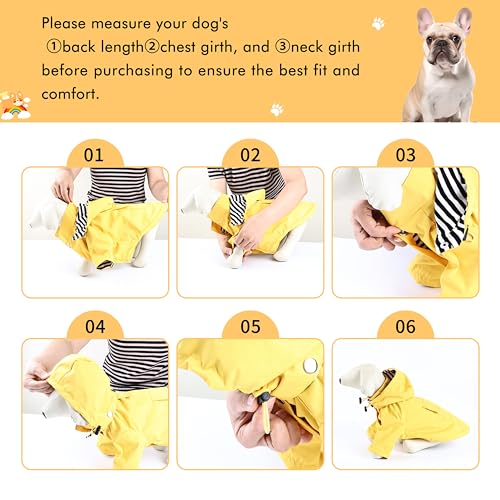Puppy-Raincoats-with-Buttons-Adjustable-Drawstring-and-Storage-Pocket-RainproofWaterproof-Fashionable-Premium-Dog-Rain-Jacket-for-Small-Medium-Dogs-Yellow-XS - Cucciolini Doodles   Puppy-Raincoats-with-Buttons-Adjustable-Drawstring-and-Storage-Pocket-RainproofWaterproof-Fashionable-Premium-Dog-Rain-Jacket-for-Small-Medium-Dogs-Yellow-XS