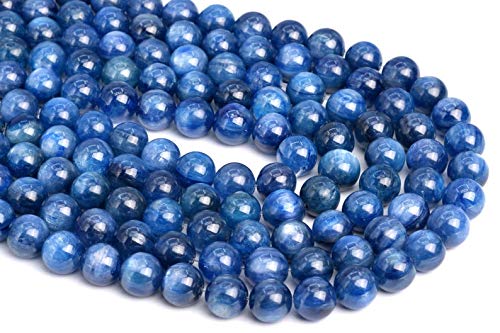 Perles en kyanite naturelle de 10mm pour créer un bracelet en lithothérapie