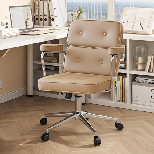 Cadeira de Escritório Compacta Python Fly (Bege Café)