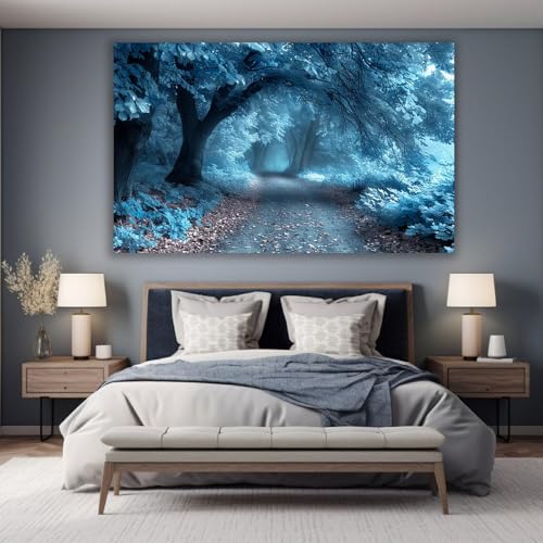 Tableau décoration murale forêt moderne toile salon 60x80cm