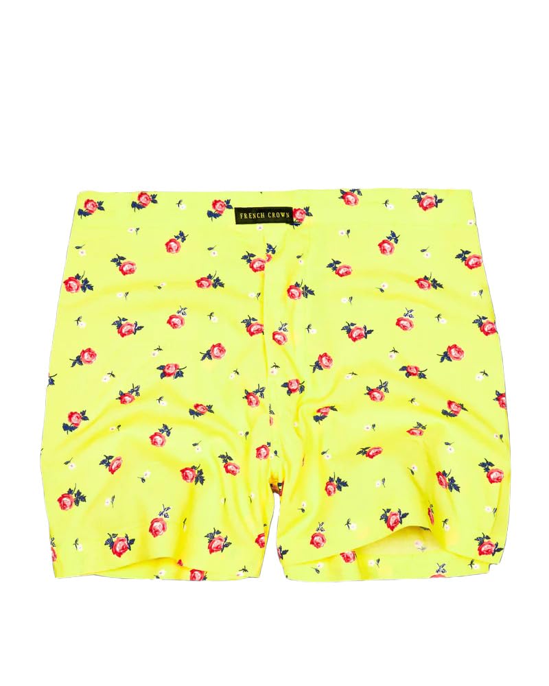 french crown Mindaro Leamon Rose Printed Premium Cotton Boxer-picture-34