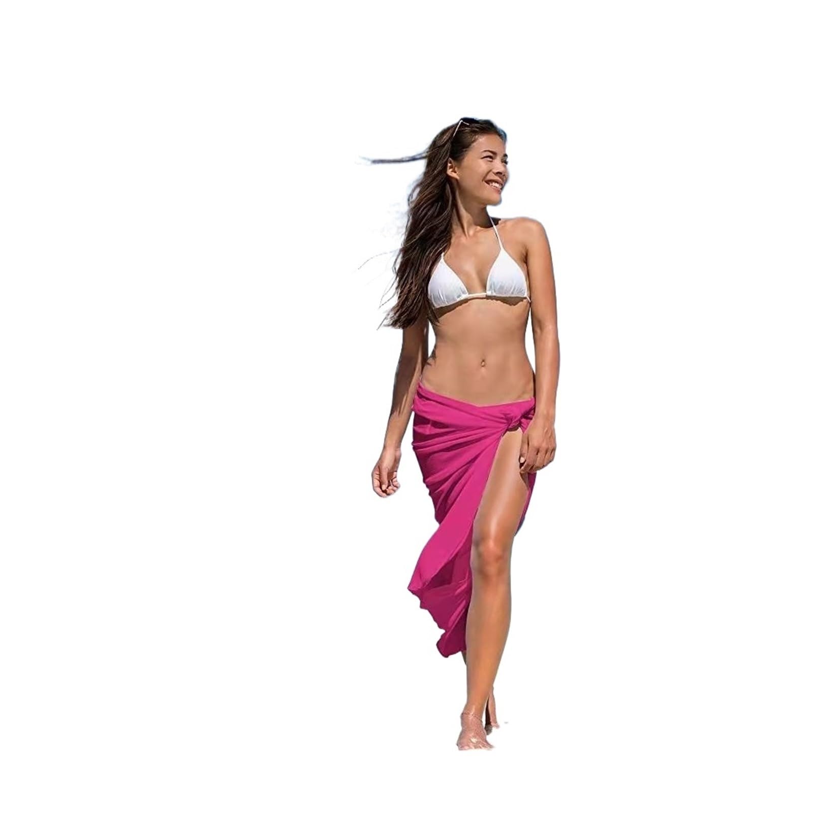 Pareos de Playa para Mujer, Falda Larga Tipo Pareo for Mujer, Transparente, for Nadar, Cubrir, Bufanda de Playa, Vacaciones, Ligera