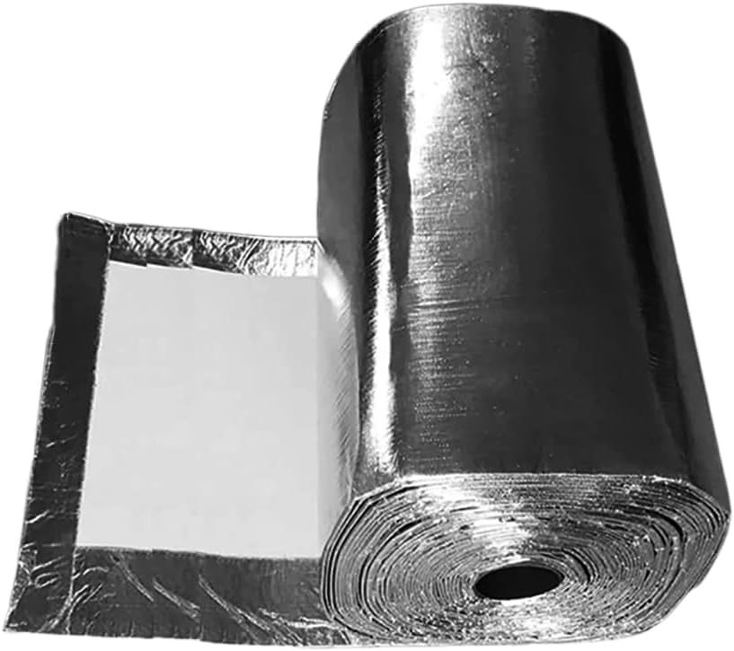 Ceramic Fiber Blanket, Single-Sided Aluminum Foil for Stoves, Furnace, Kilns, Fire(1000mmx610mmx5mm)