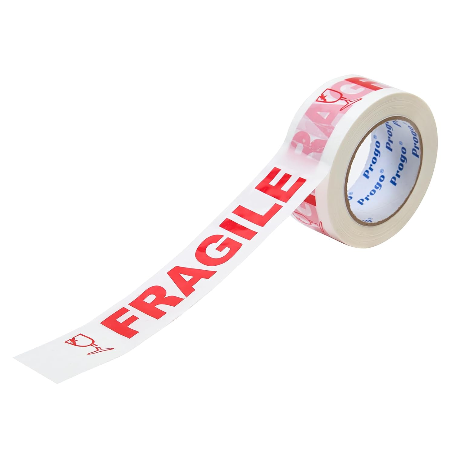 Progo® Fragile Handle with Care Packing Shipping Carton Box Sealing Tape, 2 inch x110 Yards. (6)