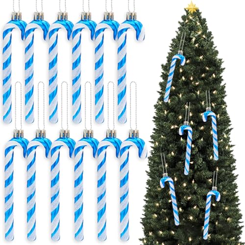 Axinyijia 12 Stück Zuckerstangen Deko Weihnachtsbaum Anhänger,...