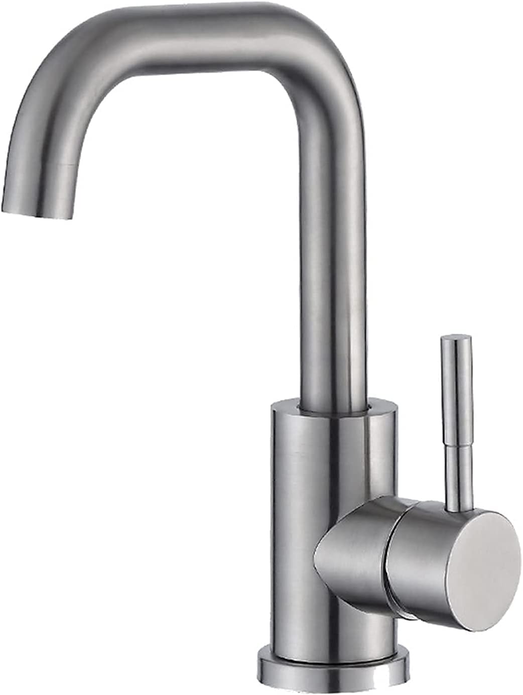 Domestic taps, Basin Taps in Stainless Steel for Outdoor. Prep or Bar Faucet, Small Kitchen Sink Mixer Tap