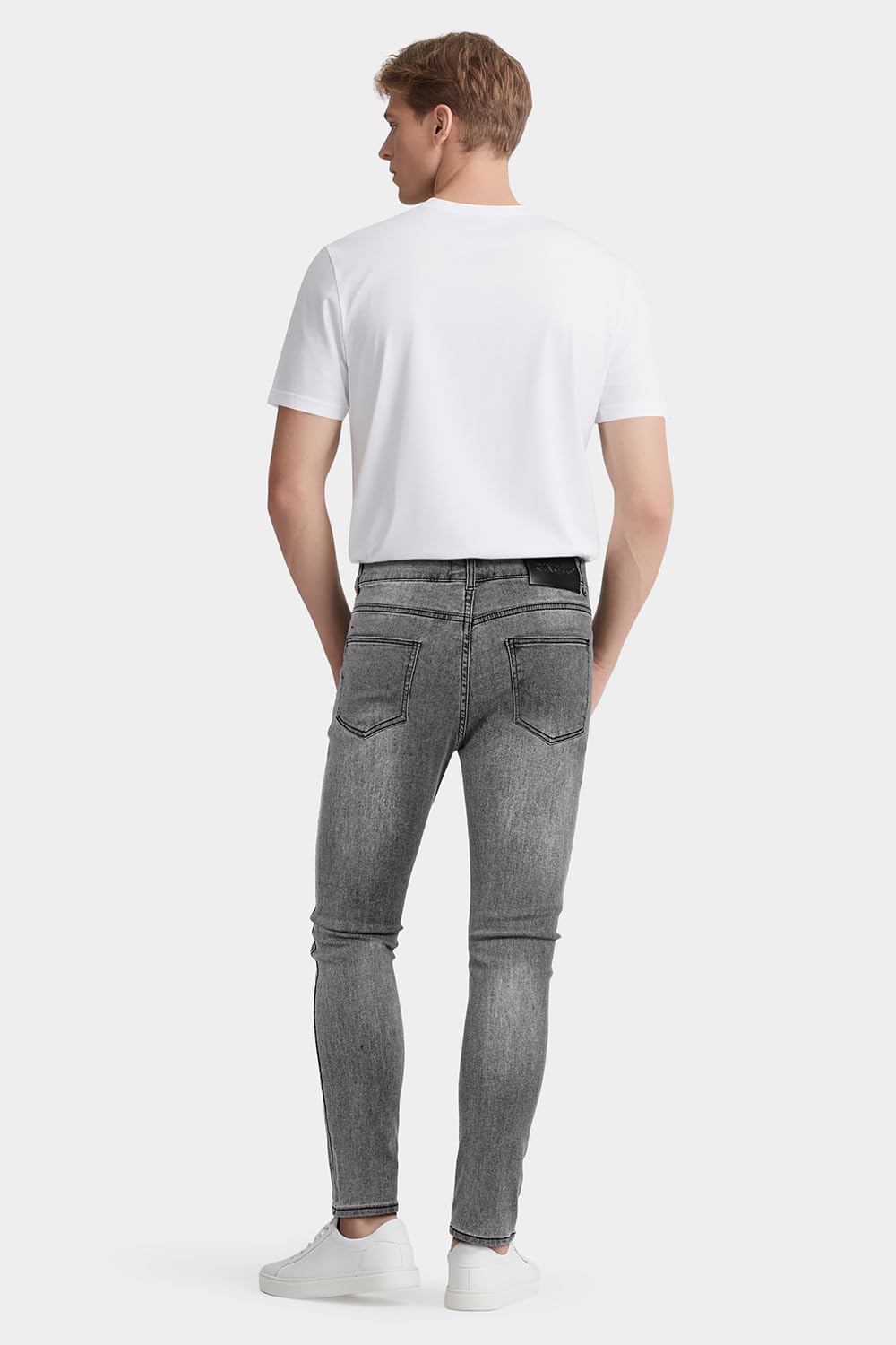 GINGTTO Jeans Uomo Pantaloni Skinny Elastico Pantalone Slim Fit Stretch Aderenti Denim Pants