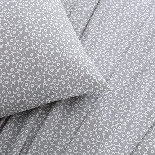 Image of Marimekko - Pillowcase Set, 100% Soft Cotton Percale Pillow Shams, Printed Throw Pillow Covers for Couch or Bed, Pack of 2 (Pikkuinen Unikko Grey, Standard)