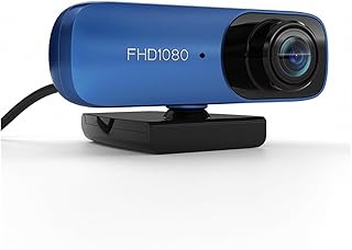 1080P Webcam Web Camera Webcam FHD 1080P 60FPS H.264 Auto Focus Webcam with Microphone Privacy Cover for Desktop Laptop PC Meeting Streaming Web Camera USB for Conferencing and Video Calling (Color :
