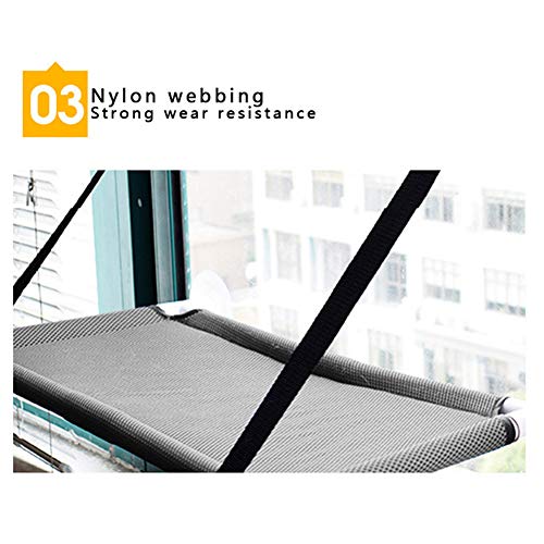 Hamac de fenêtre pour chat lit suspendu bleu lavable