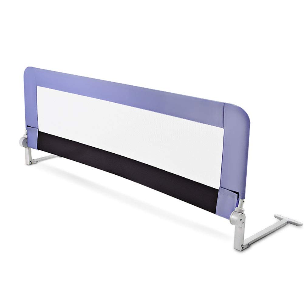 Barandilla de Cama Púrpura Abatible hacia Abajo Barandilla de Protección Malla Barandilla Handicap Evita Caerse de la Cama (1 Paquete) (Size : 1.5m)