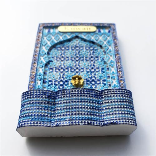 Imán decorativo 3D Kuwait para refrigerador 5.7x7.8 cm miniatura 3