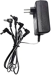 Fonte Pedal Pedaleira 9V 1000Ma Bivolt Para 5 Pedais