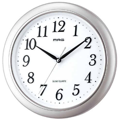 Amazon.co.jp: MAG (マグ) ウォールクロック アクシス SM (銀