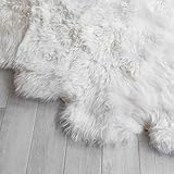 Outlavish Sheepskin Rug Genuine Fur, Luxury New Zealand Pelts, Naturally Silky Soft Lambskin, Thick...