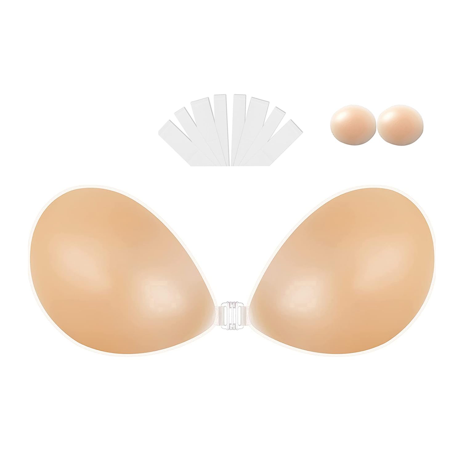melobleAdhesive Bra Strapless Sticky Invisible Push up Reusable Silicone Bra The Best Off Backless Viscous Bra for Women