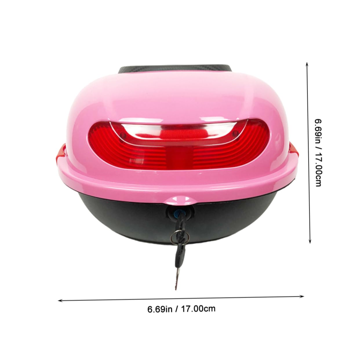 Ciieeo Bauletto Moto in Pp Rosa con Schienale, Design Rinforzato e Interno Capiente, per Viaggio e Conservazione Sicura degli Oggetti