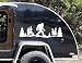 Minglewood Trading Bigfoot Forest Scene V1 Vinyl Decal – Sasquatch Silhouette Die Cut Sticker for Car, RV, Camper, Truck, Laptop – PNW Wilderness Outdoor Graphics
