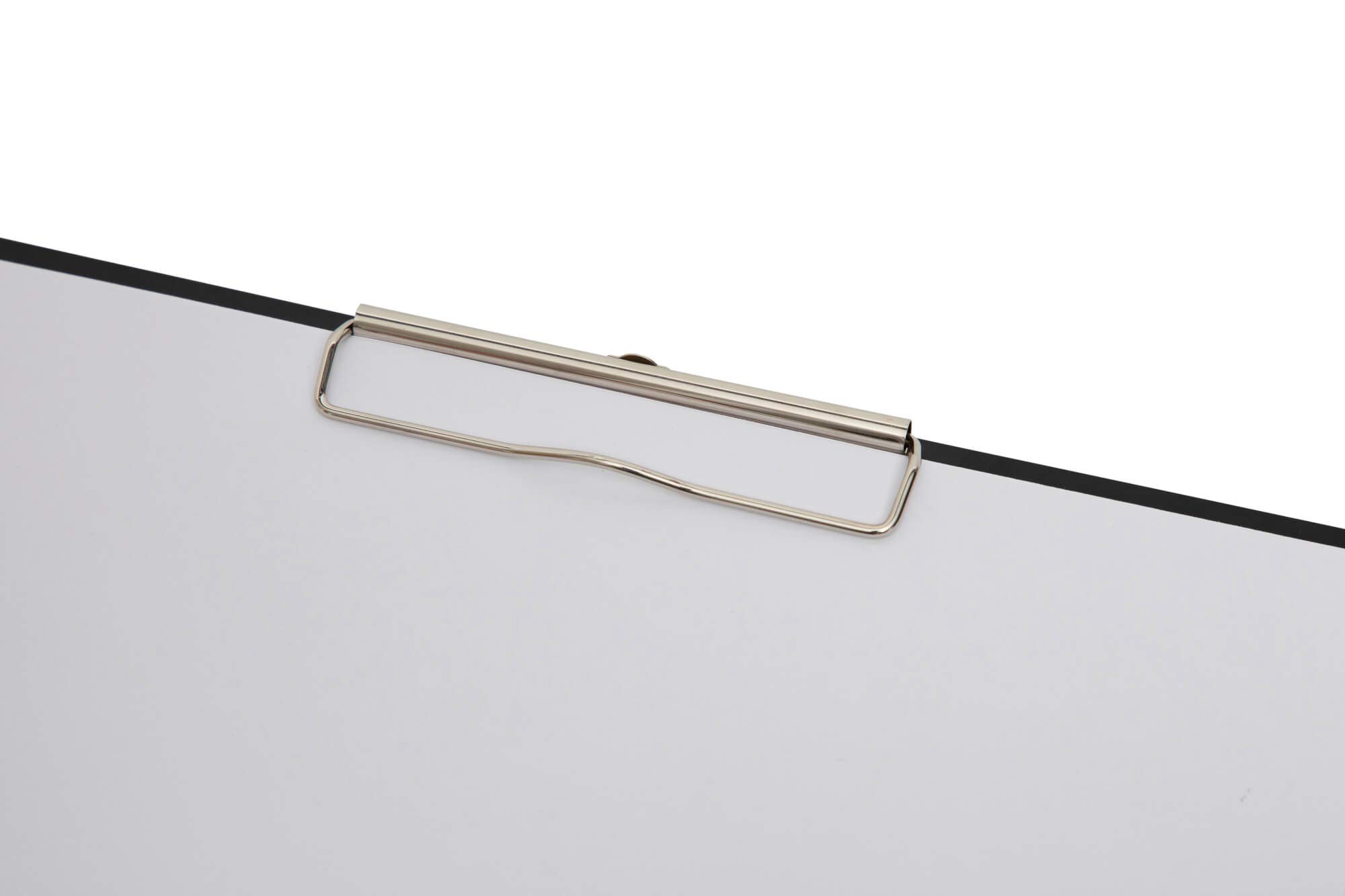 MAUL porte bloc A3 | Porte bloc en plastique au format DIN A3 paysage | Clipboard à suspendre | Pince pour ranger le papier | Pour le bureau, la cuisine et l'atelier | Noir