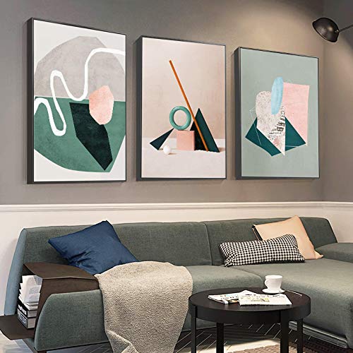 Lienzos de pintura abstracta dsdsgog decoración minimalista verde para renovar la pared del salón