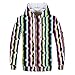 WEIYI BO Unisex Classic Curve Stripe Hoodies – Sudadera Dw197 M