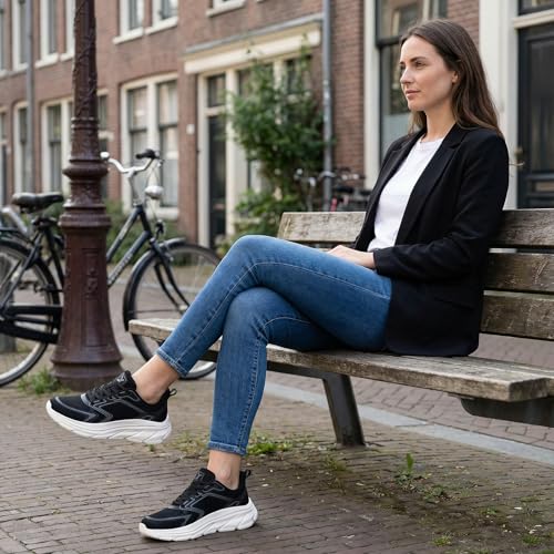Zapatos cómodos para caminar para mujer con cojín de nube Aomigoct 2