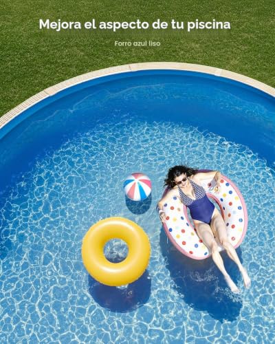 Miniatura 6 de Vevor Revestimiento Para Piscina Redonda 460 Cm Calibre Estándar Revestimiento De Vinilo Para Piscina De Altura De Pared De 120 Cm Revestimiento De Repuesto Para Piscinas Elevadas, Color Sólido