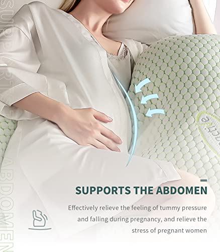 Oternal Body Pillow For Pregnancy, Adjustable Full Body Pillow For All Pregnancy Stages, Soft Pregnancy Pillow For Belly, Back, Leg Support, Ergonomic U-Shaped Body Pillow For Pain Relief And Support #TOP4