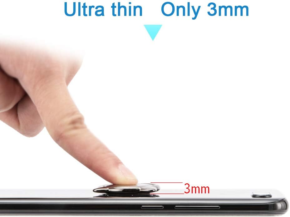 aceyoon Cat Phone Ring Holder 2 Pack Ultra Thin Magnetic Cell Phone Kicktand 360 Rotation Phone Finger Ring Grip Attachable Phone Stand Compatible for iOS and Android Smartphones