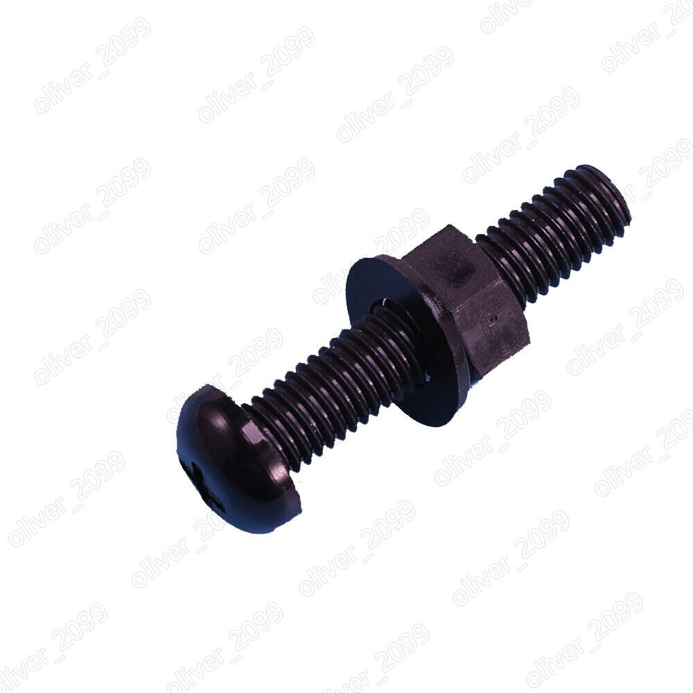 1250PCS Black Nylon Screws & Nuts Assortment - M2 M3 M4 M5 M6 Metric Phillips Bolts Kit