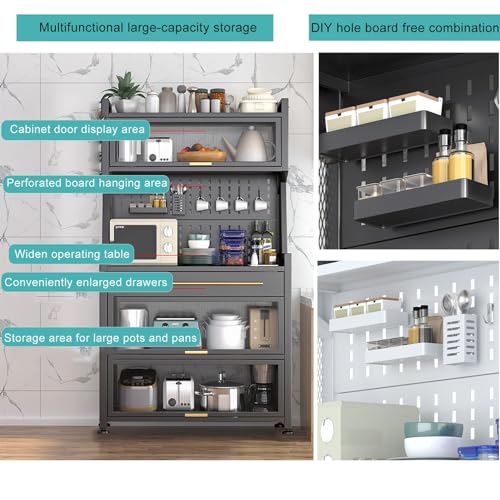 Meuble de rangement cuisine pour optimiser l'espace micro-ondes - 3
