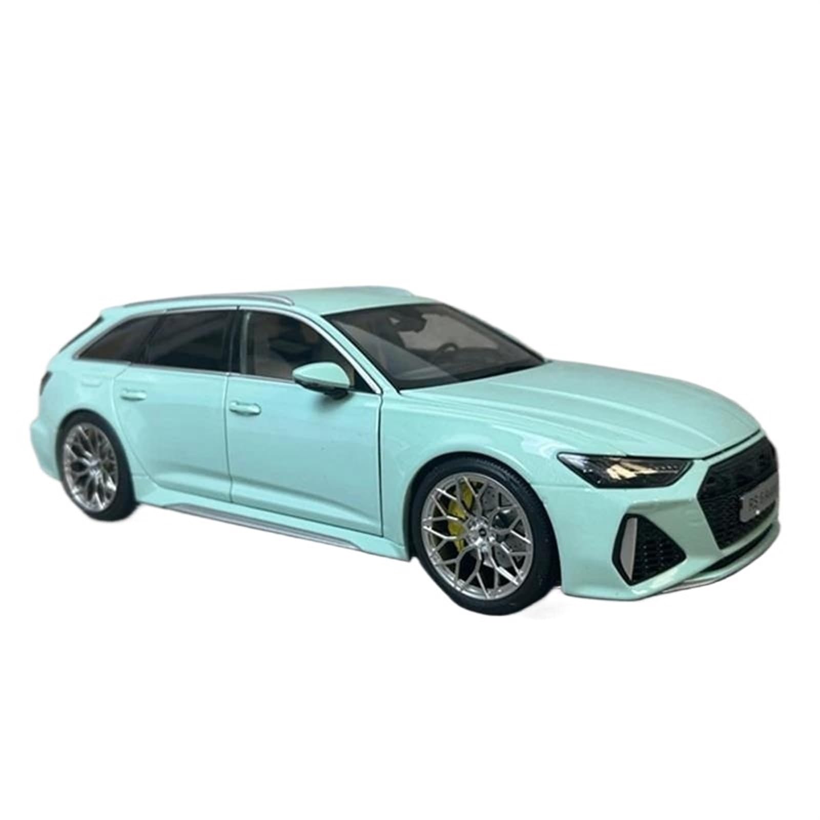 Metal Réplica Escala Modelo De Coche Juguete Vossen HF2 RS6 C8 Aleación Fundida A Presión A Escala 1 18, Regalo Recuerdo Verde Menta