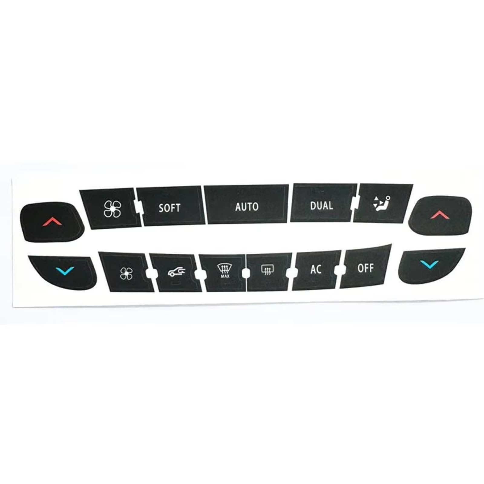 Car Button Stick Compatible with Megane for Master for Scenic III CD Radio Audio Button Repair Decals Stickers Car Accessories Replacement