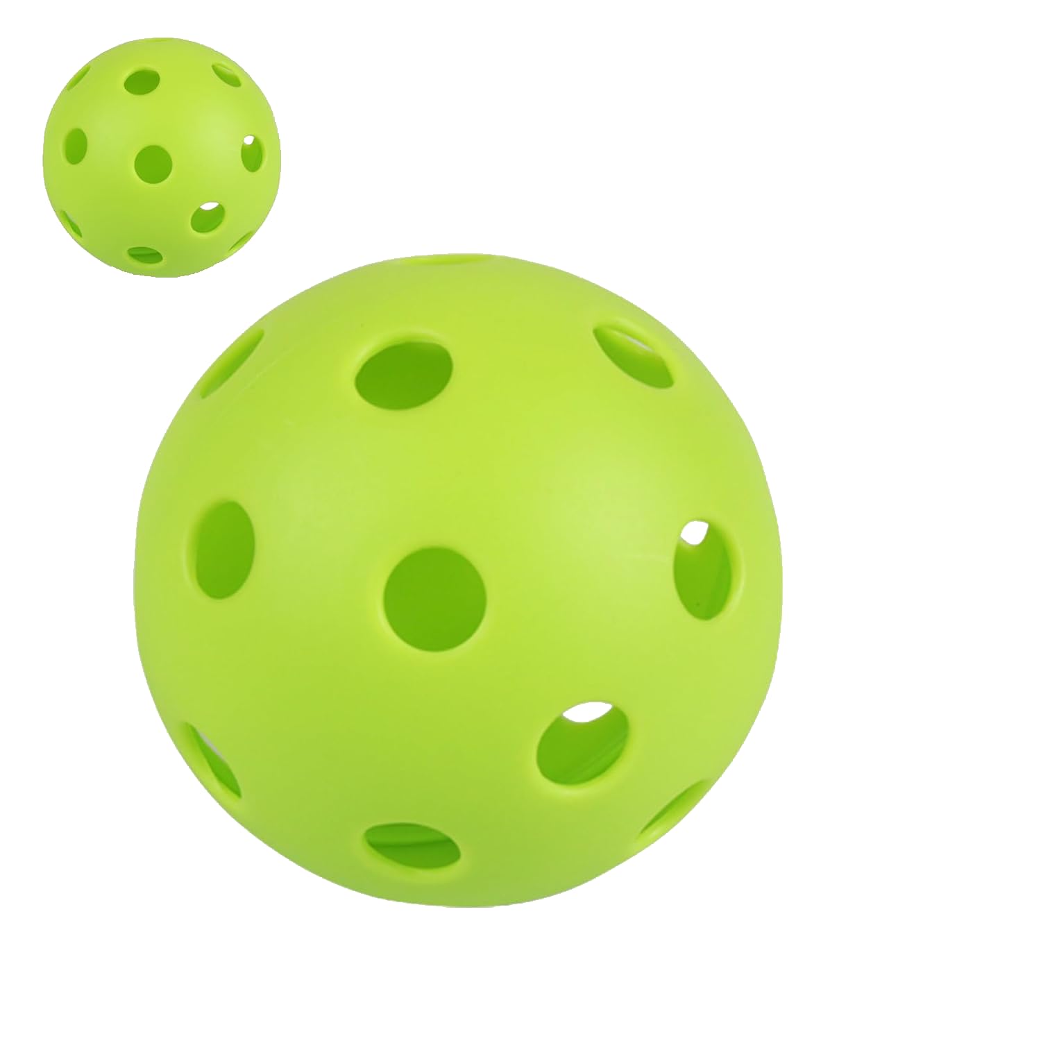 PiBa Sports Premium Indoor Pickleballs - Set of 6 Green Balls, Lightweight, 26 Holes, Includes Transport Net, Ideal for All Players - Image 4