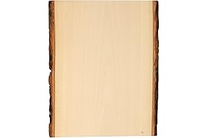 Walnut Hollow Basswood Plank Medium with Live Edge Wood