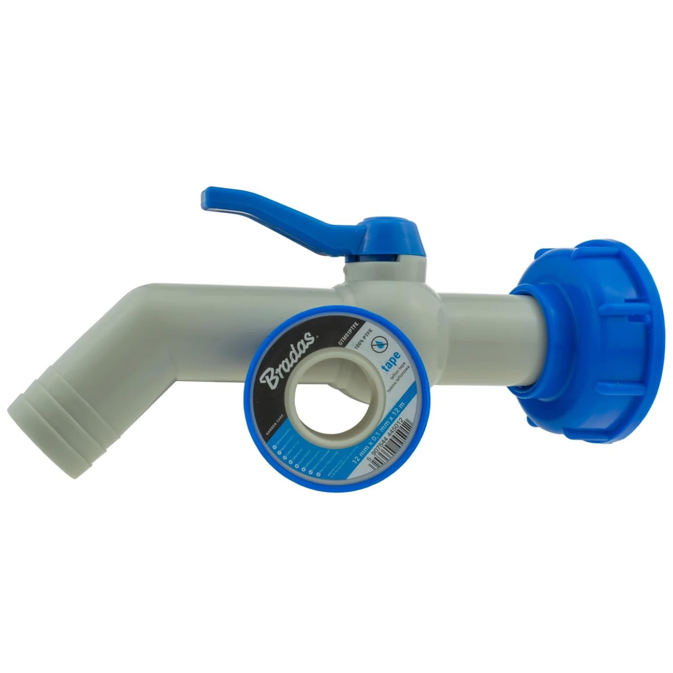 B2c Men's Grey Ibc Tank Fittings Selection - S60x6 & S100x6 Adapters - Fe, Threaded, Barbed, Valves, Spouts, Mdpe Options (45° Spout (S60x6))