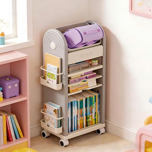 TidySpace �����h�Z�����b�N ���[���S�� �L���X�^�[�t�� �{�I �q���p 5�i ����93.8cm ��42cm ���s25cm �����o���t�� A4�Ή� ���ȏ����[ ������[ �G�{���b�N ���G�����{�[�h�t�� �q������ �w�K���� ���r���O���[ ���w�� ���w��