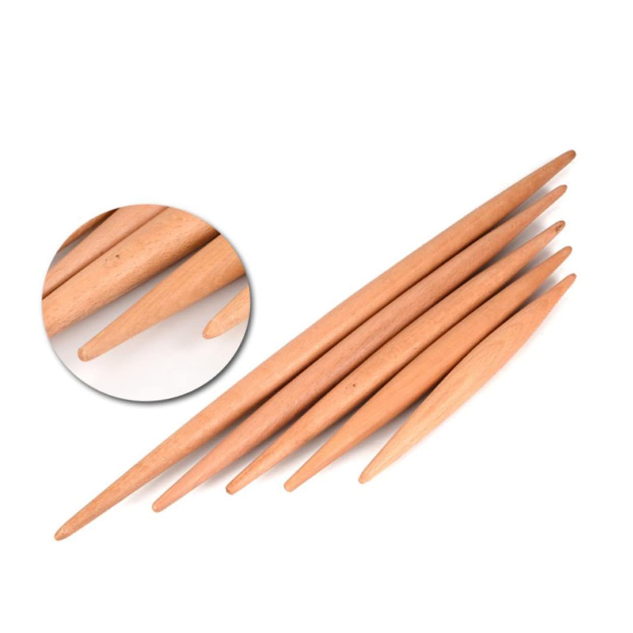 OKUMEYR Fondant Rolling Pin 34cm Long x 2.8cm Diameter Wooden Rolling Pin for Dough Baking Tool Kitchen Utensil